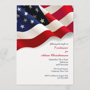 Uitnodiging voor American Flag Political Fundraise