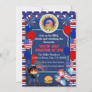 Uitnodiging voor America's 250ste verjaardagsfeest
