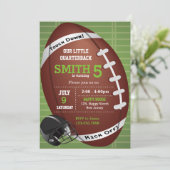 Uitnodiging voor Amerikaans Football (Staand voorkant)