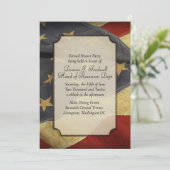 Uitnodiging voor Amerikaanse vlag Dinner Party (Staand voorkant)