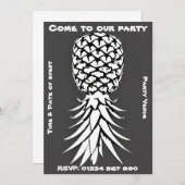 uitnodiging voor ananas (Voorkant / Achterkant)