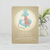 Uitnodiging voor anker en Rozen (Staand voorkant)