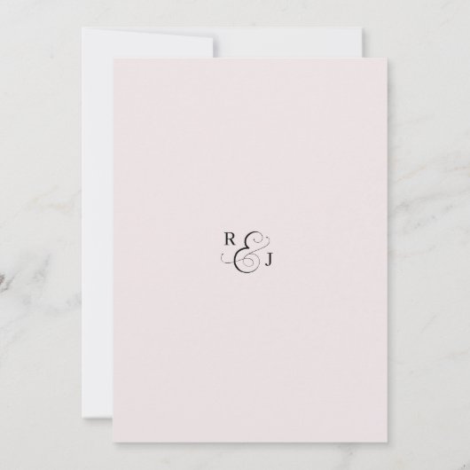 Uitnodiging voor ANNA Rehearsal Dinner / Zachte Ro (Achterkant)