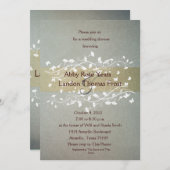 Uitnodiging voor Antiek bruiloft (Voorkant / Achterkant)