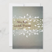 Uitnodiging voor Antiek bruiloft (Achterkant)