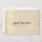 uitnodiging voor Antiek gekleurd papier (Voorkant)