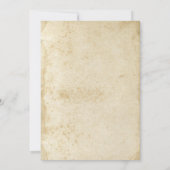 uitnodiging voor Antiek gekleurd papier (Achterkant)
