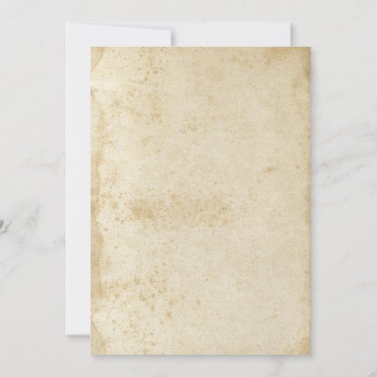 uitnodiging voor Antiek gekleurd papier (Achterkant)