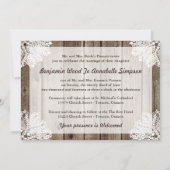 Uitnodiging voor Antiek houtwacht in Rustisch land (Achterkant)