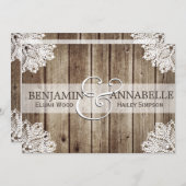 Uitnodiging voor Antiek houtwacht in Rustisch land (Voorkant / Achterkant)