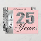 Uitnodiging voor Any Color & 25 Jaar Jubileumfeest (Voorkant / Achterkant)