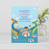 Uitnodiging voor Aqua Park (Staand voorkant)