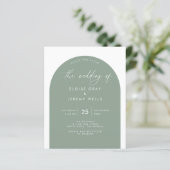 Uitnodiging voor Arch Wedding (Staand voorkant)