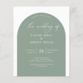 Uitnodiging voor Arch Wedding (Voorkant)