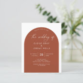 Uitnodiging voor Arch Wedding (Staand voorkant)