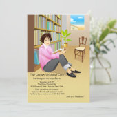 Uitnodiging voor Avid Reader Book Club (Staand voorkant)