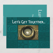 Uitnodiging voor avondeten (Voorkant / Achterkant)