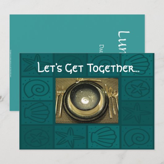 Uitnodiging voor avondeten (Voorkant / Achterkant)