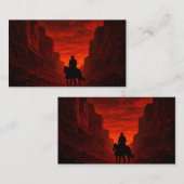 Uitnodiging voor avontuur in Crimson Canyon Informatiekaartje (Voorkant / Achterkant)
