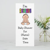 Uitnodiging voor baby-adoptietoestel - Kaukasus (Staand voorkant)