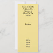 Uitnodiging voor baby-adoptietoestel - Kaukasus (Achterkant)