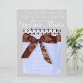 Uitnodiging voor baby-bakketdouches (Staand voorkant)