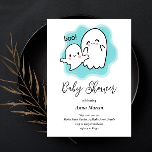 Uitnodiging voor baby Boo Ghost Shower