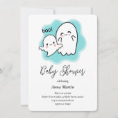 Uitnodiging voor baby Boo Ghost Shower (Voorkant)