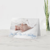 Uitnodiging voor Baby Boy Scroll Down (Voorkant)