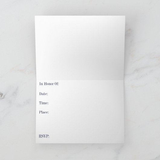 Uitnodiging voor Baby Boy Scroll Down (Binnen)