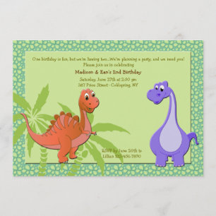 Uitnodiging voor Baby Dinosauriërs