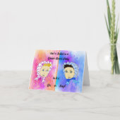 Uitnodiging voor baby geslacht onthulling feestje (Voorkant)