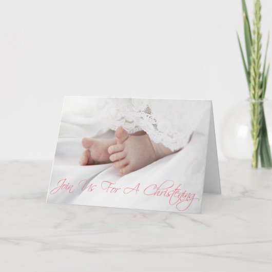 Uitnodiging voor Baby Girl Scroll Down (Voorkant)