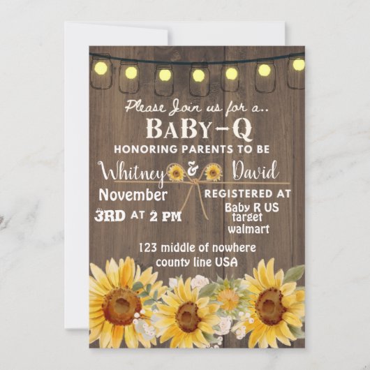 uitnodiging voor baby-Q (Voorkant)