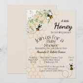 Uitnodiging voor baby shower (Voorkant / Achterkant)