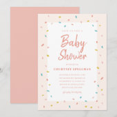 Uitnodiging voor baby shower (Voorkant / Achterkant)