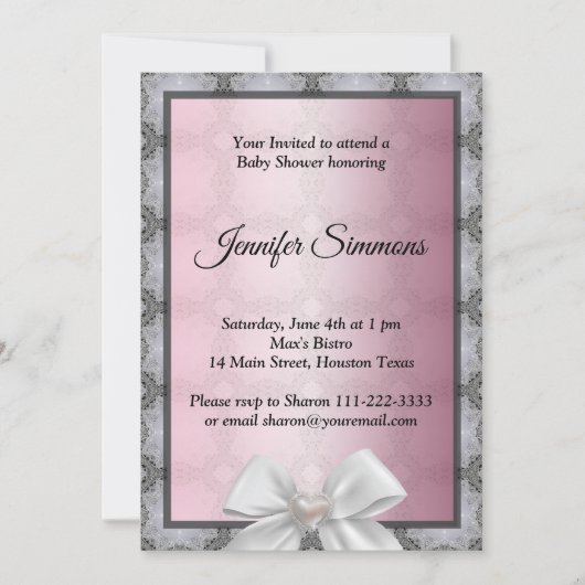 Uitnodiging voor baby shower (Voorkant)