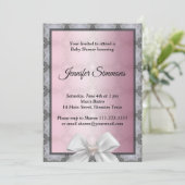 Uitnodiging voor baby shower (Staand voorkant)