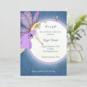 uitnodiging voor Baby shower (Staand voorkant)