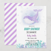 Uitnodiging voor baby shower (Voorkant / Achterkant)