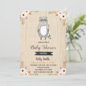 Uitnodiging voor baby shower (Staand voorkant)