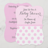 Uitnodiging voor baby shower (Voorkant / Achterkant)