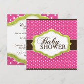 Uitnodiging voor Baby shower (Voorkant / Achterkant)