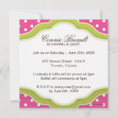 Uitnodiging voor Baby shower (Achterkant)