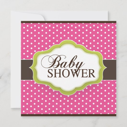 Uitnodiging voor Baby shower (Voorkant)