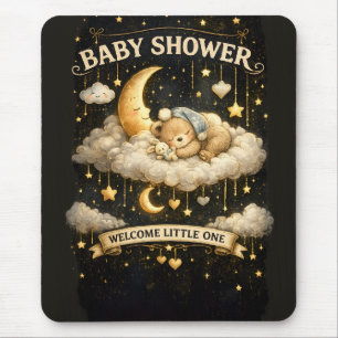 Uitnodiging voor Baby Shower Avontuur Muismat