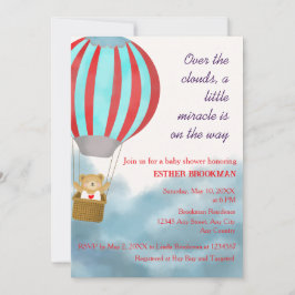 Uitnodiging voor baby shower 'Baby is op komst'
