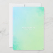 Uitnodiging voor Baby shower boeket (Achterkant)