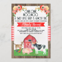 uitnodiging voor baby shower-boerderij