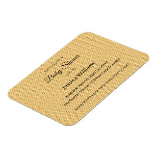 Uitnodiging voor Baby Shower Boho Chic Aangepaste  Magneet